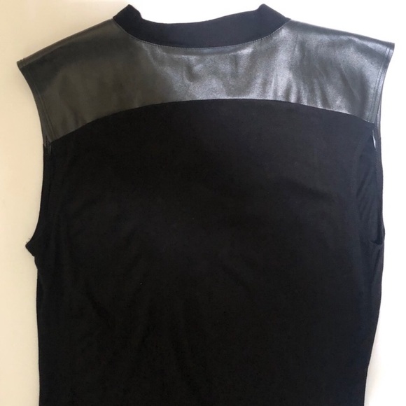 Cynthia Rowley Faux Leather Shoulder Tank - Picture 6 of 7